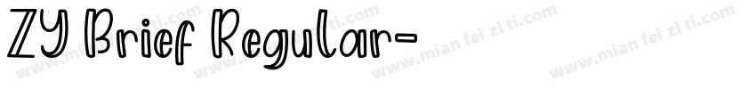 ZY Brief Regular字体转换
